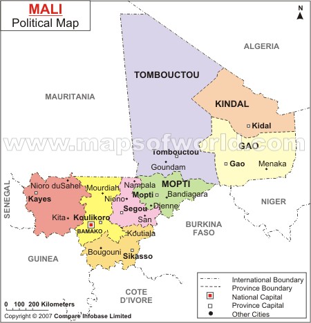 mali politique carte